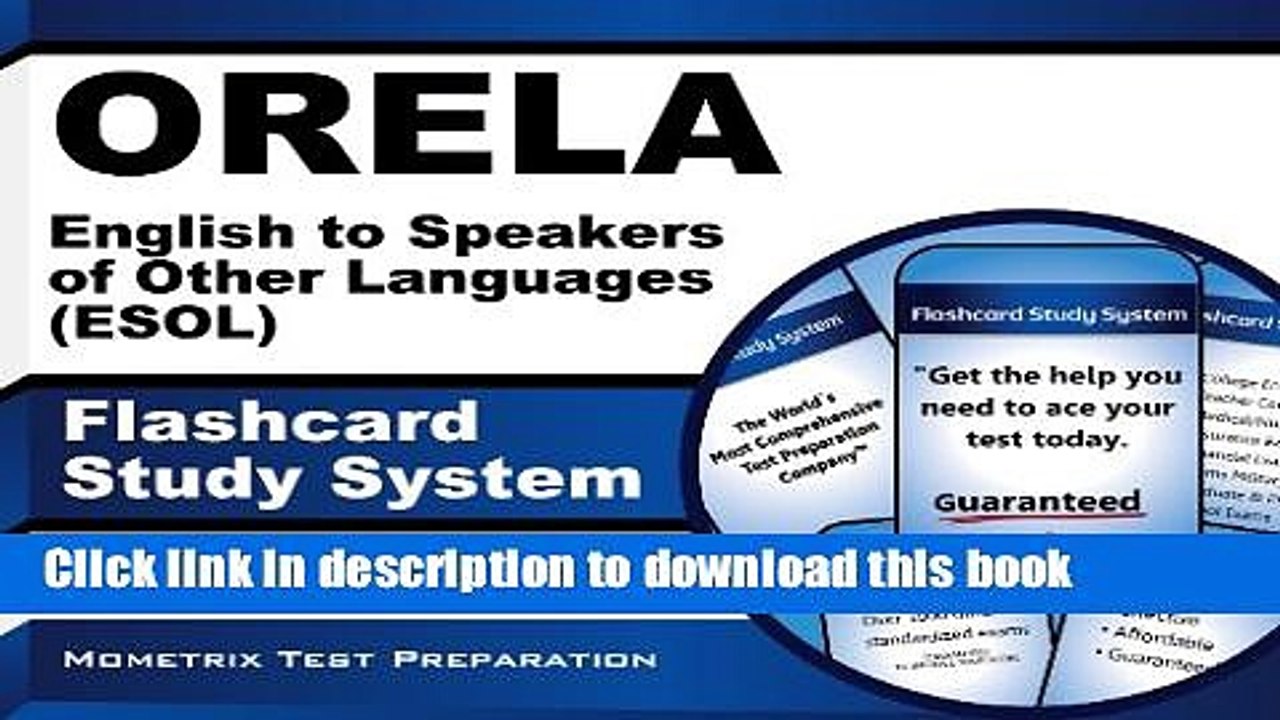 Read ORELA English to Speakers of Other Languages (ESOL) Flashcard Study System: ORELA Test