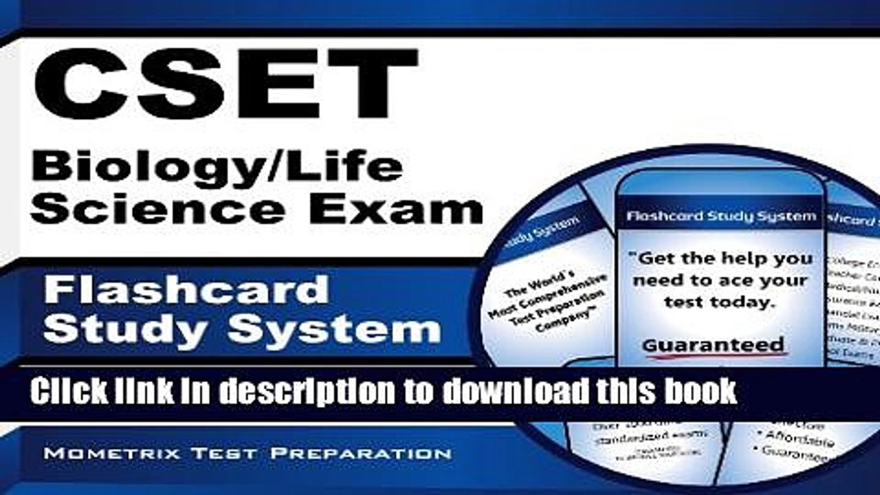 Read CSET Biology/Life Science Exam Flashcard S...