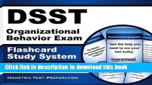 Read DSST Organizational Behavior Exam Flashcard Study System: DSST Test Practice Questions