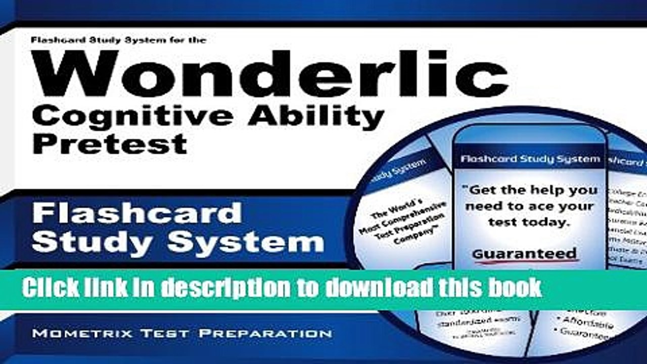 Read Flashcard Study System for the Wonderlic Cognitive Ability Pretest: Wonderlic Exam Practice