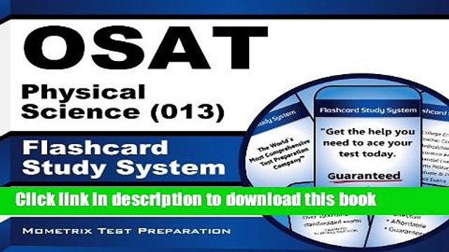 Read OSAT Physical Science (013) Flashcard Study System: CEOE Test Practice Questions Exam