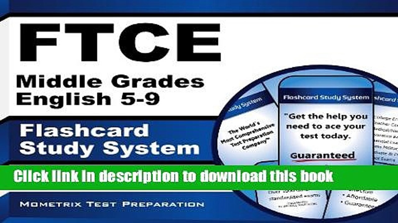 Read FTCE Middle Grades English 5-9 Flashcard Study System: FTCE Test Practice Questions   Exam
