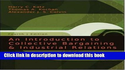 Read An Introduction to Collective Bargaining   Industrial Relations  PDF Free
