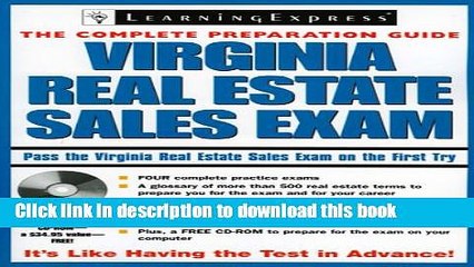 Download Virginia Real Estate Sales Exam PDF Online
