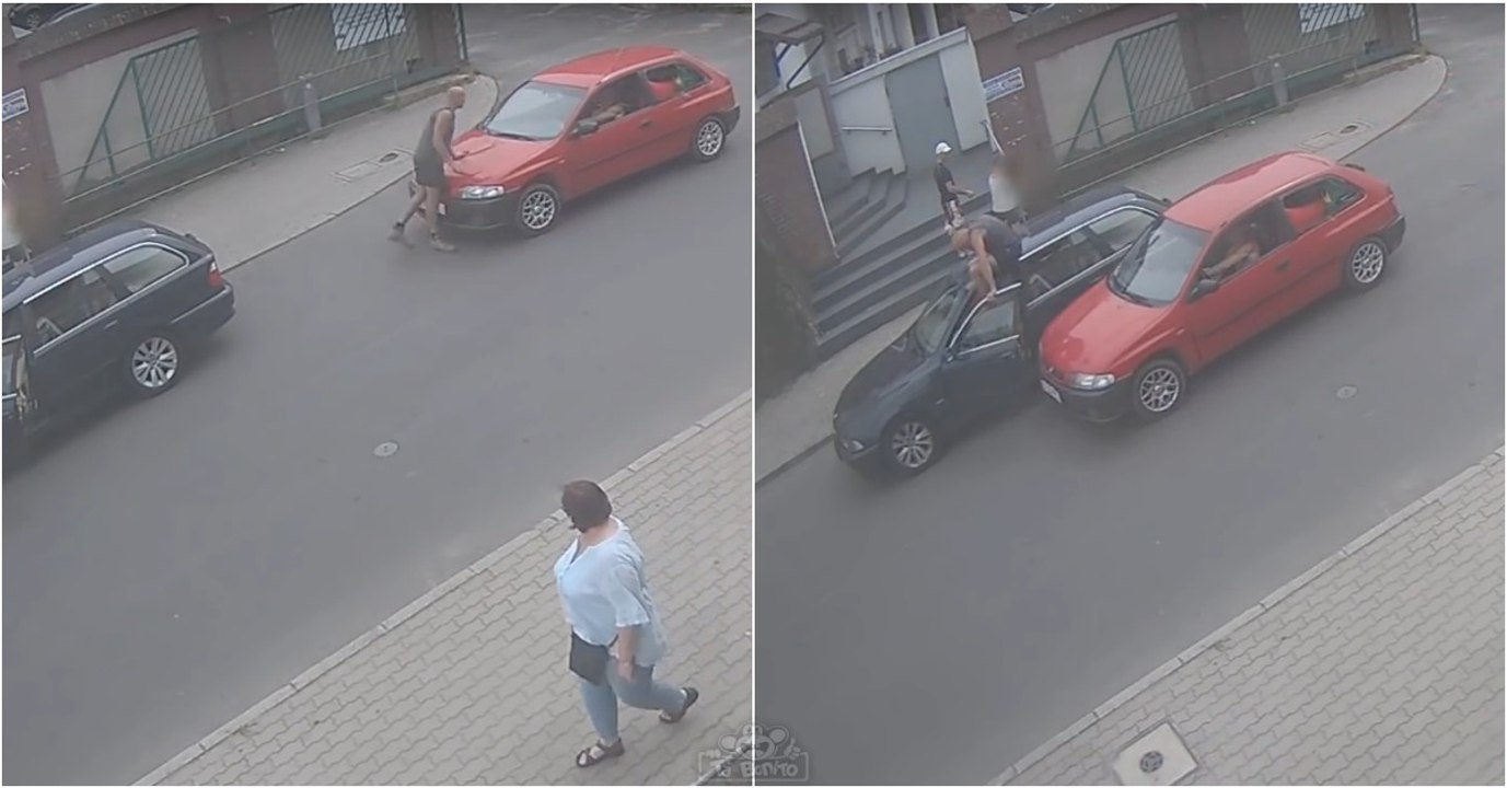 É isto que acontece quando um condutor "maluco" encontra outro ainda mais "maluco"