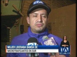 Mujer lidera banda  de microtraficantes en el sur en Guayaquil