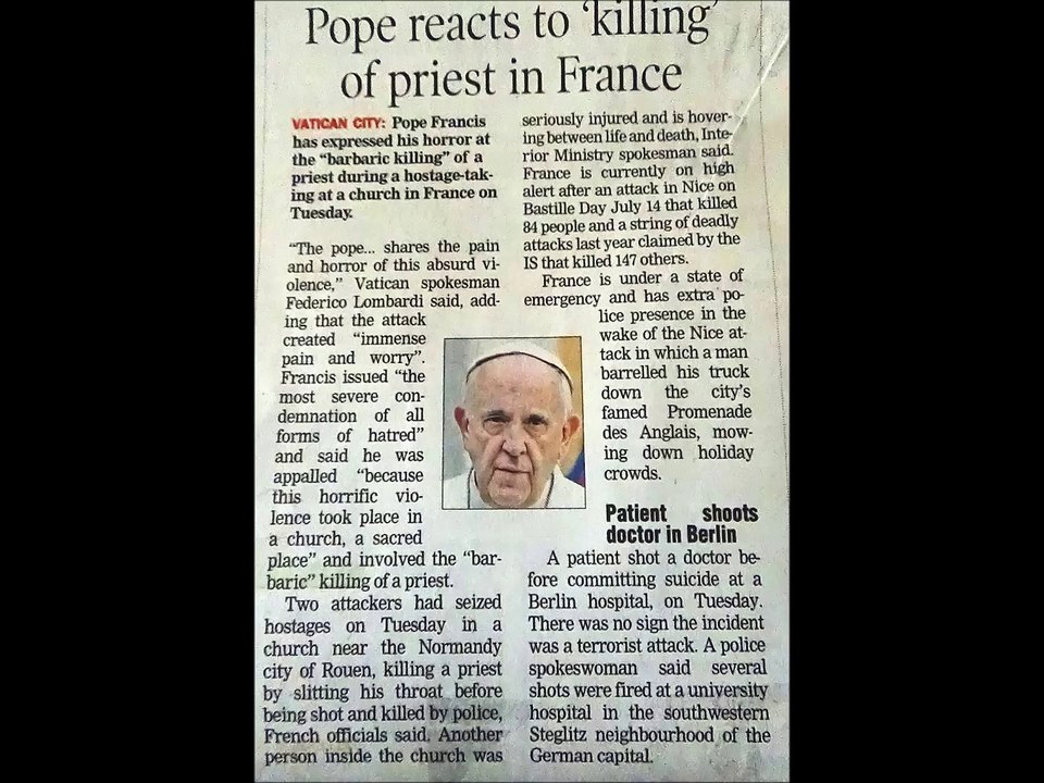 WORLD NEWSPAPERS  INFORMATION July 27, 2016