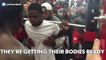 UNLV football gets hyped for a teammate's lift