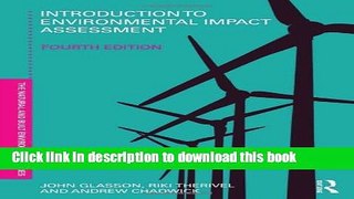 Read Book Introduction To Environmental Impact Assessment (Natural and Built Environment Series)