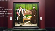 En 1533, Hans Holbein le Jeune joué déjà avec les illusions d'optique