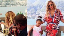Beyonce and Jay Z Vacation in Lake Como and Paris With Blue Ivy -- See the Pics!