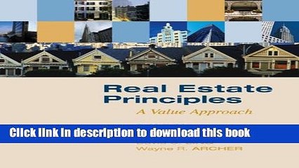 [Read PDF] Real Estate Principles: A Value Approach Ebook Online