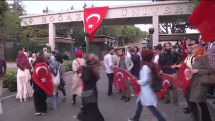 Boğaziçi Üniversitesi Milli Birlik Platformu, Darbe Girişimine Karşı Üniversitenin Güney Kapısında...