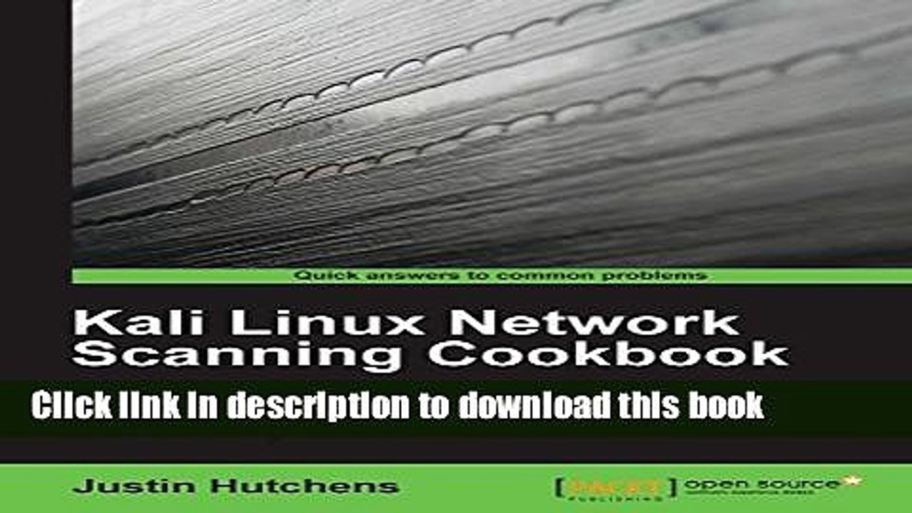 Read Kali Linux Network Scanning Cookbook Ebook Free
