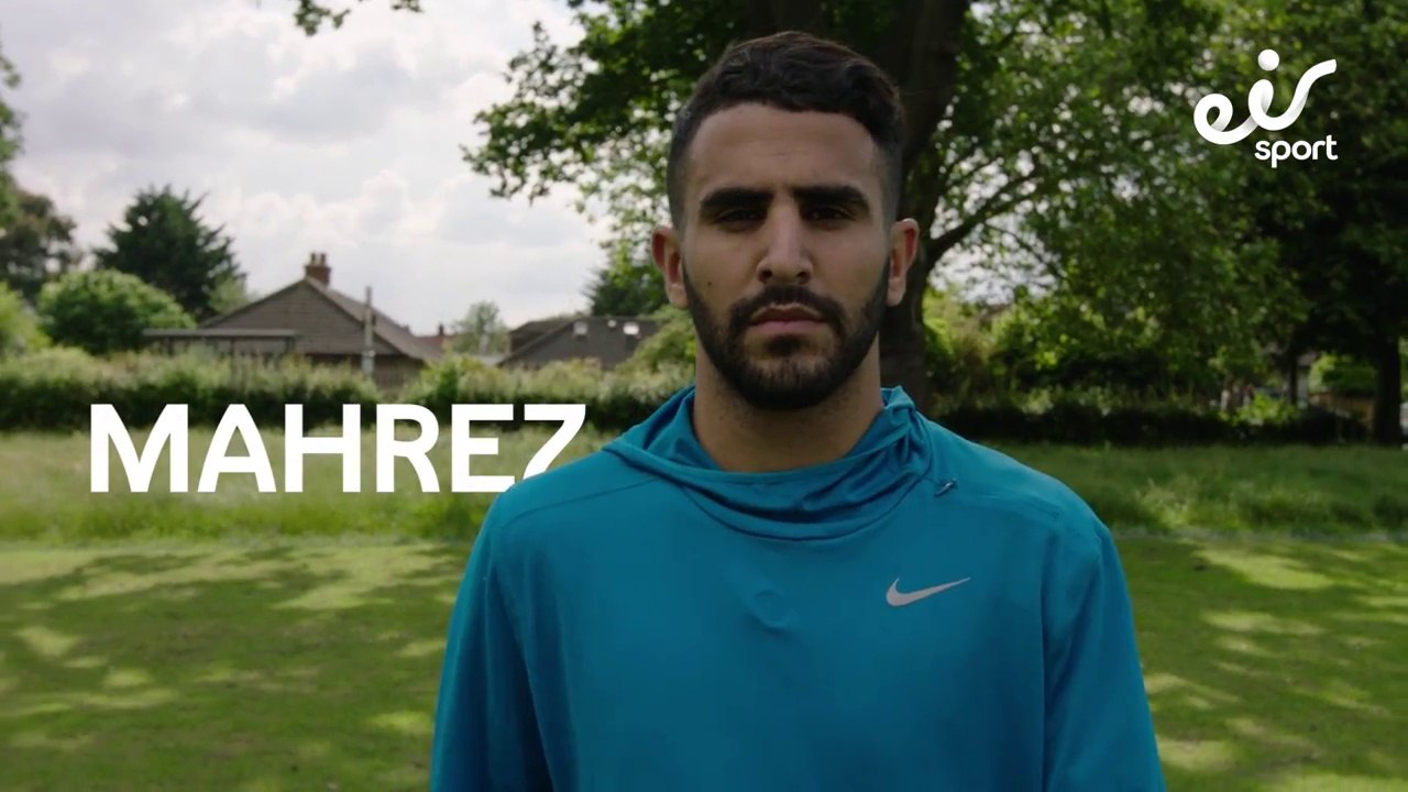 Mahrez défié en concours de jongles par un rugbyman Irlandais! - Eir Sport
