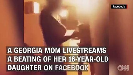 Mom Beats Daughter Live on Facebook !!!