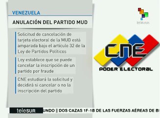 Ley electoral de Venezuela permite cancelar inscripción de partidos