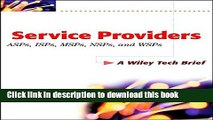 Read Service Providers: ASPs, ISPs, MSPs, and WSPs Ebook Online