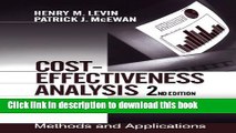 Read Cost-Effectiveness Analysis: Methods and Applications Ebook Free