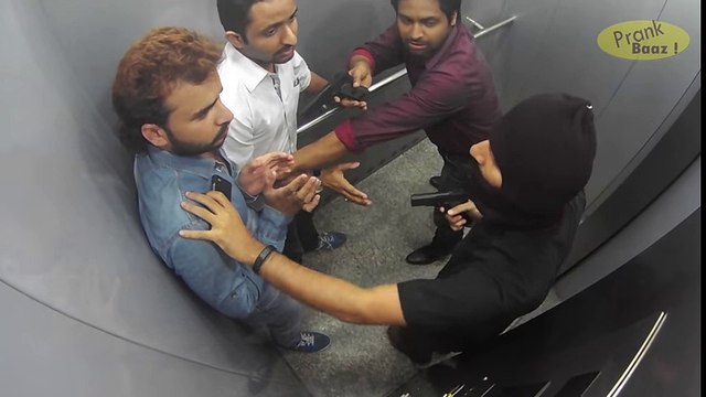 People Trapped With Killers In Lift : Caught On CCTV | Pranks In India | Prankbaaz 2016