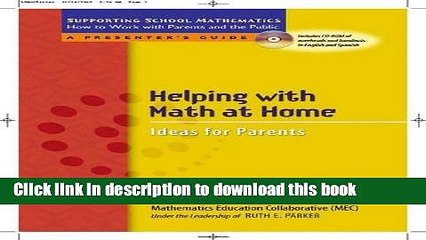 Read Helping with Math at Home: Ideas for Parents (Supporting School Mathematics: How to Work with