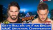 FINN BÁLOR vs SETH ROLLINS WWE SummerSlam 2016 WWE Universal Chamiponship WWE 2K16
