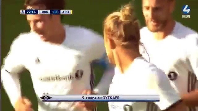 Christian Gytkjaer Goal Rosenborg 1 - 0 APOEL 27_07_2016 UEFA Champions League Qualifying