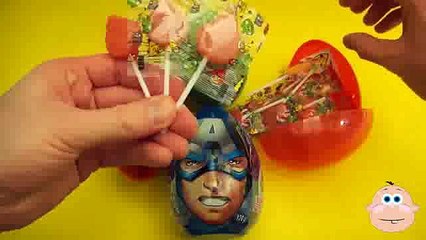 4 JUMBO Surprise Eggs! Angry Birds Spider-Man Captain America Avengers Star Wars(ipad)
