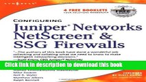 Download Configuring Juniper Networks NetScreen and SSG Firewalls PDF Online