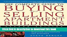 Read The Complete Guide to Buying and Selling Apartment Buildings  Ebook Free