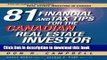 Read 81 Financial and Tax Tips for the Canadian Real Estate Investor: Expert Money-Saving Advice