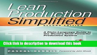 [PDF] Lean Production Simplified Free Books