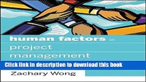 Read Books Human Factors in Project Management: Concepts, Tools, and Techniques for Inspiring