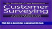 [PDF] Customer Surveying: A Guidebook for Service Managers Download Full Ebook