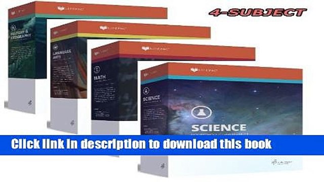 Read Grade 6 Christian Homeschool Curriculum 4-Subject Set +Teacher Guides Language Arts Math