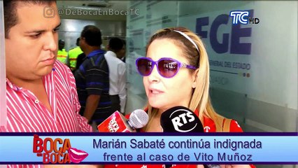 Marian Sabaté rindió nueva versión en contra de Vito Muñoz