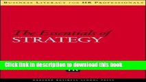 Read Books The Essentials of Strategy (Business Literacy for HR Professionals) ebook textbooks