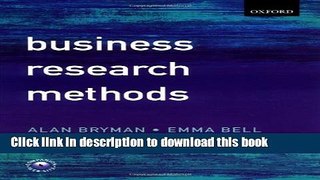 Download Business Research Methods  PDF Online