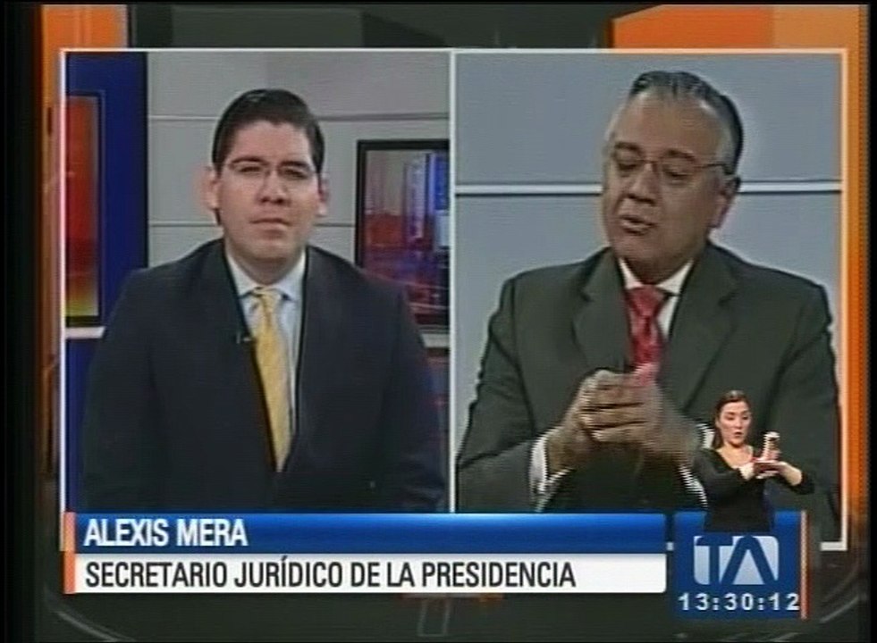 Mera defiende el pago de gastos de Lenin Moreno