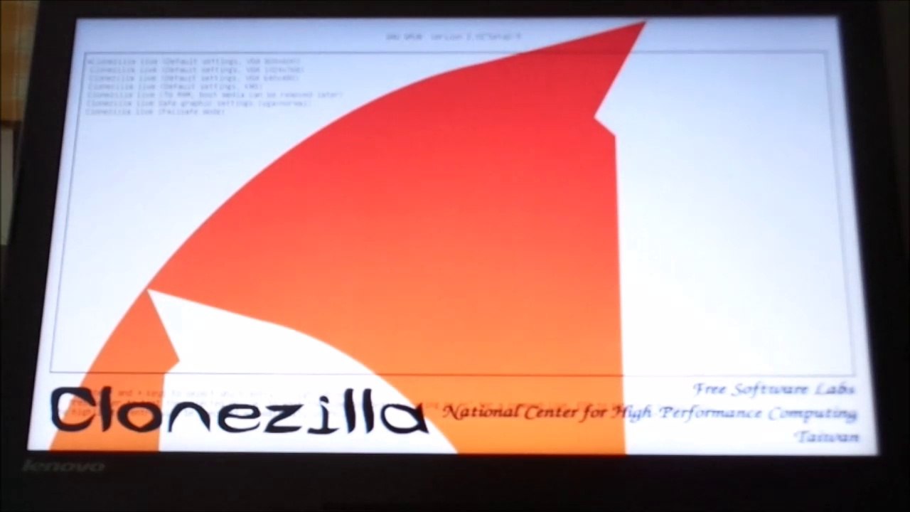 Sauvegarder Windows 10 avec clonezilla