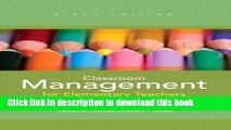 Download Classroom Management for Elementary Teachers (9th Edition) PDF Online