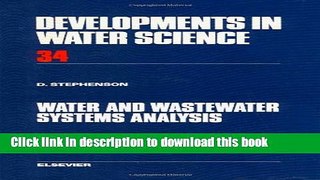 Download Water and Wastewater Systems Analysis  PDF Online