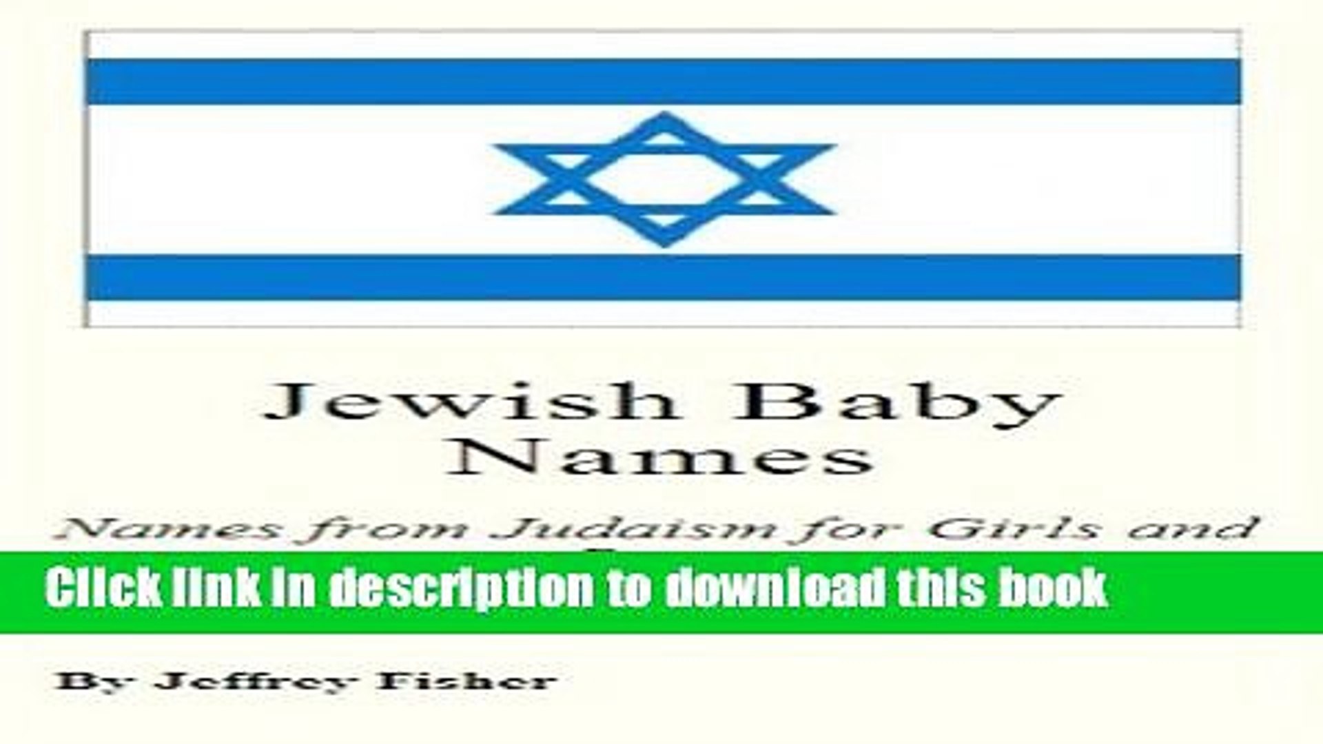 Read Jewish Baby Names Names From Judaism For Girls And Boys Ebook Free - 