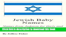 Read Jewish Baby Names: Names from Judaism for Girls and Boys  Ebook Free