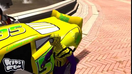 Spiderman Superhero w%2F Mickey Mouse & Yellow MCQUEEN CARS COLORS