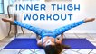 Slim Legs & Inner Thighs Workout for Beginners, 20 Minute At Home Fitness , Thigh Gap Tone Up