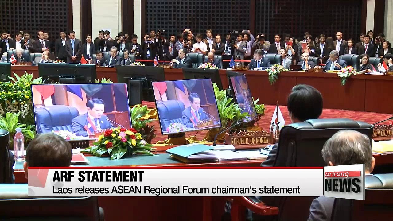 Laos releases ASEAN Regional Forum chairman's statement