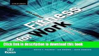 [Download] Fitness for Work: The Medical Aspects [Download] Online