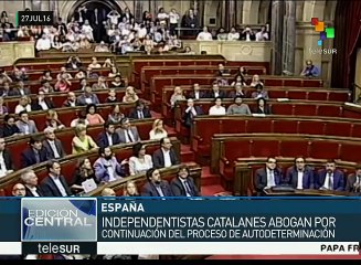 España: Parlamento catalán vota por continuar proceso independentista
