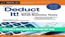 [Read PDF] Deduct It!: Lower Your Small Business Taxes Ebook Free